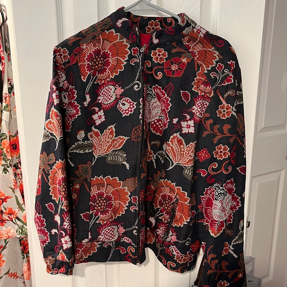 Chicos Printed Jacket